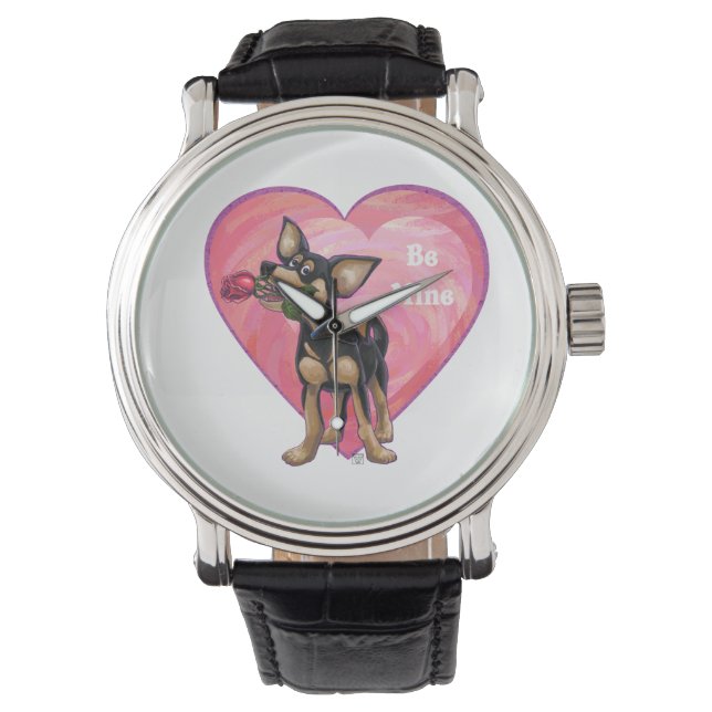 Montre Chihuahua Saint-Valentin (devant)