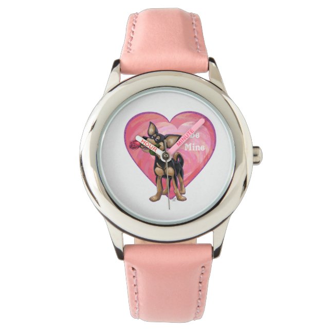 Montre Chihuahua Saint-Valentin (devant)