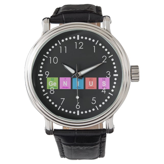 Montre Chimie de table périodique amusant (devant)