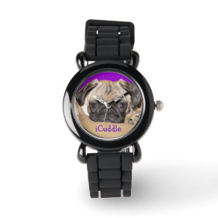 Montre Chiot adorable de carlin d'iCuddle