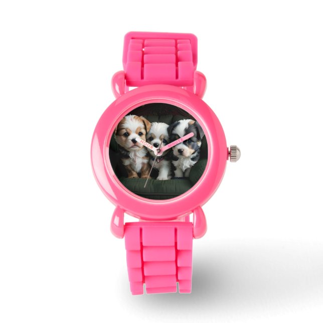 Montre Chiots super mignons sur le canapé 2 (Recto)