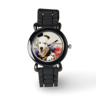 Montre CHO CHO Sangle en cuir Vintage avec cuir noir