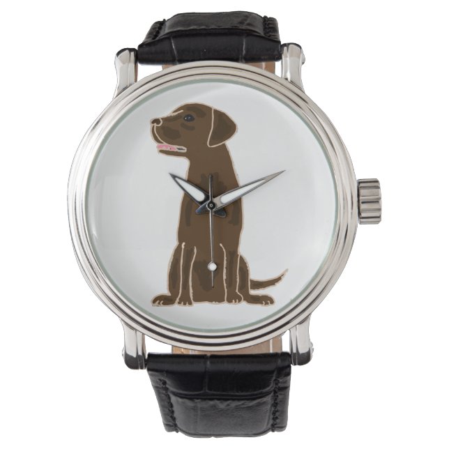 Montre Chocolat Labrador Retriever Art Watch (devant)