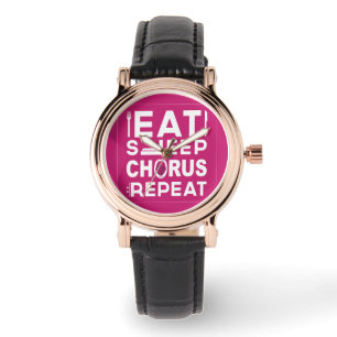 Montre Chorus de sommeil rose chaud Répétition Bloc