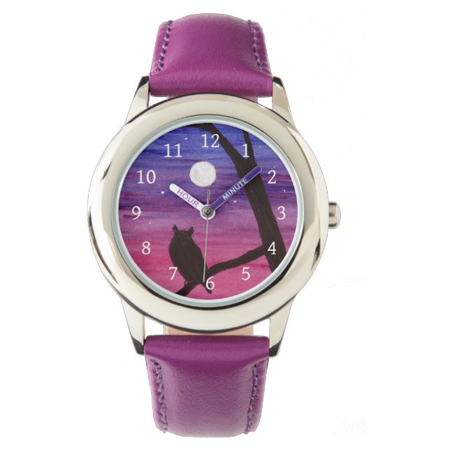 Montre Chouette à grande corne (devant)