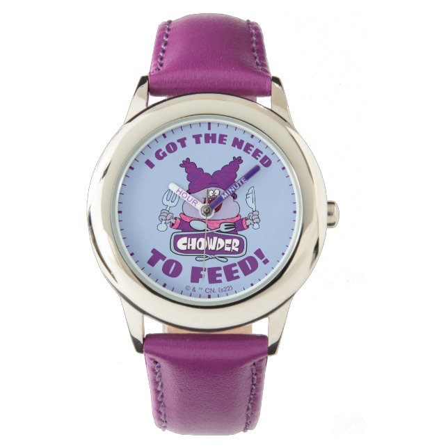 Montre Chouette avec Fourche et couteau (devant)