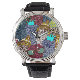 Montre Chouette dans la couronne