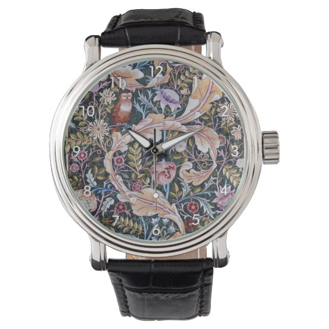 Montre Chouette et fleurs, William Morris (devant)