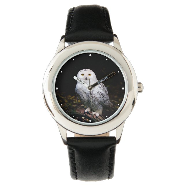 Montre Chouette hivernale majestueuse (devant)