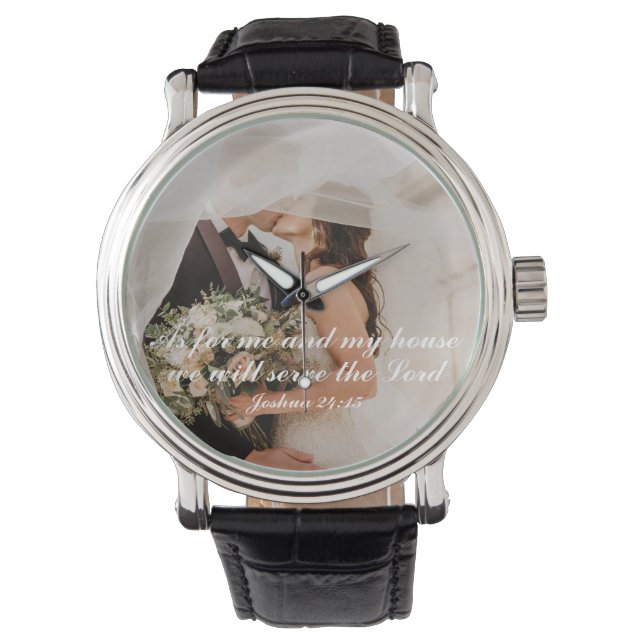 Montre Christian Scripture Mariage Photo (devant)