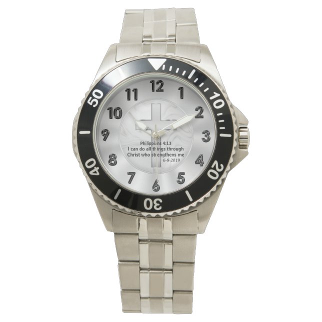Montre Christian Watch personnalisé commandé (devant)