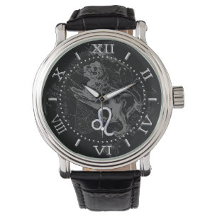 Montre Chrome Style Leo Zodiac Connexion Hevelius Dial