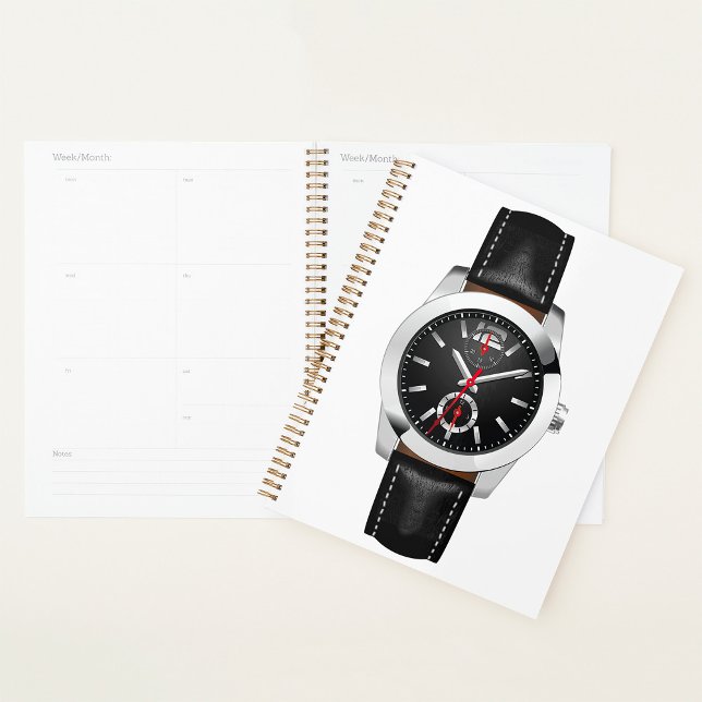 Montre Chronographe Noire de luxe Timepiece élégan (Créateur téléchargé)