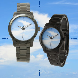 Montre Ciel bleu scintillant Nuage blanc Photographie