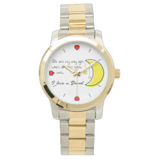 Montre Citation d'amour romantique avec l'art vectoriel d