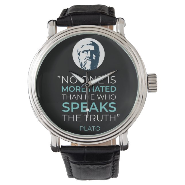 Montre Citation de la philosophie de la vérité de Platon (devant)