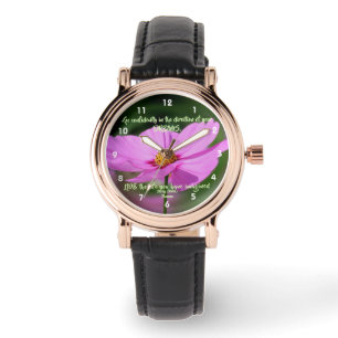 Montre Citation Dreams Cosmos Flower Inspirational