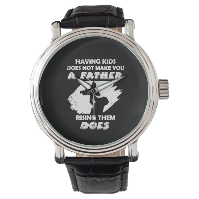 Montre Citations de grand-père | Un père qui les élève (devant)
