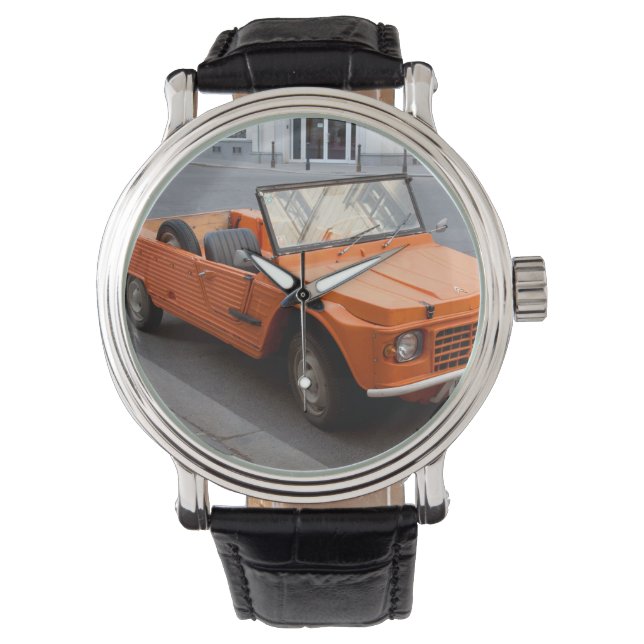 Montre Citroen orange Mehari (devant)