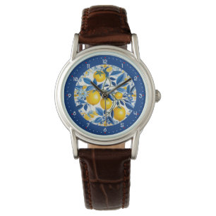 Montre Citron au cadran numérique