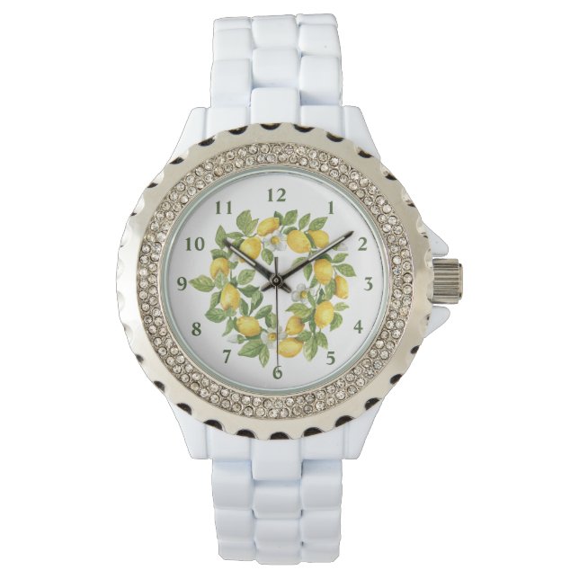 Montre Citrons vert jaune vert (devant)