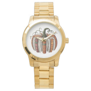 Montre Citrouille d'automne livre d'amour livre d'Hallowe
