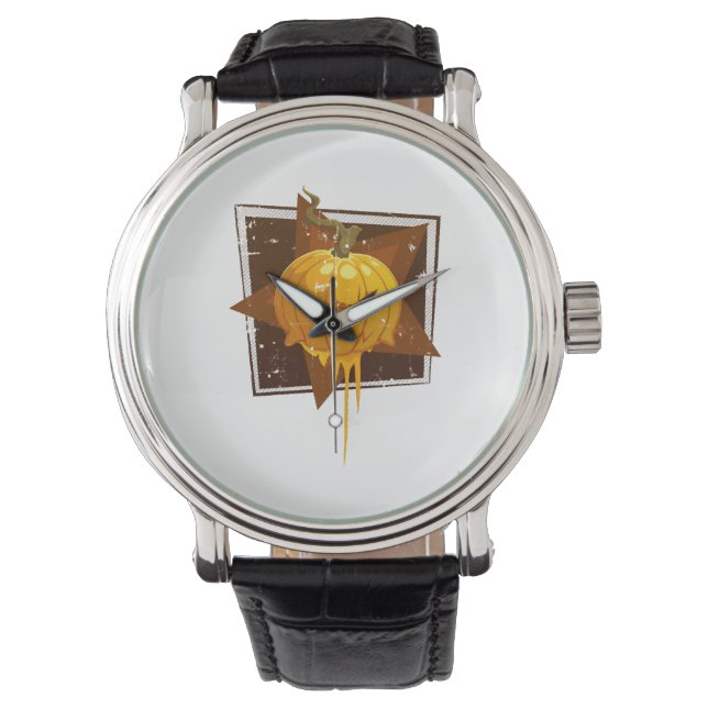 Montre Citrouille d'Halloween (devant)