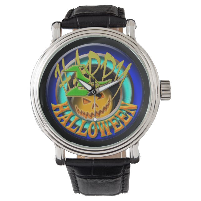 Montre Citrouille heureux halloween vacances fun (devant)