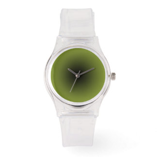 Montre Clair minimaliste avec cadran vert noir et Wasabi