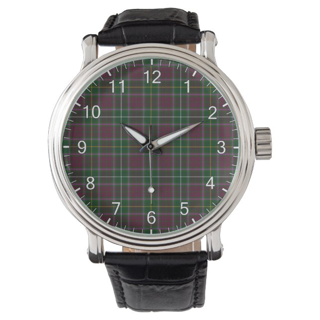 Montre Clan Classic Sans Temps Carruthers Tartan Plaid Ca (devant)