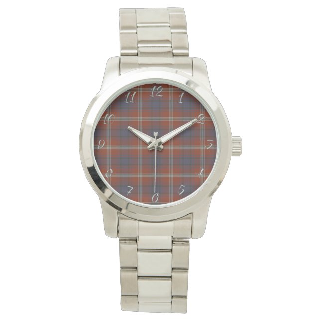 Montre Clan classique intemporel Ainslie Plaid Tartan Cad (devant)