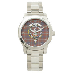 Montre Clan classique intemporel Ainslie Tartan Plaid Cad