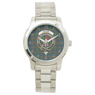 Montre Clan classique intemporel Aiton Tartan Plaid Cadea