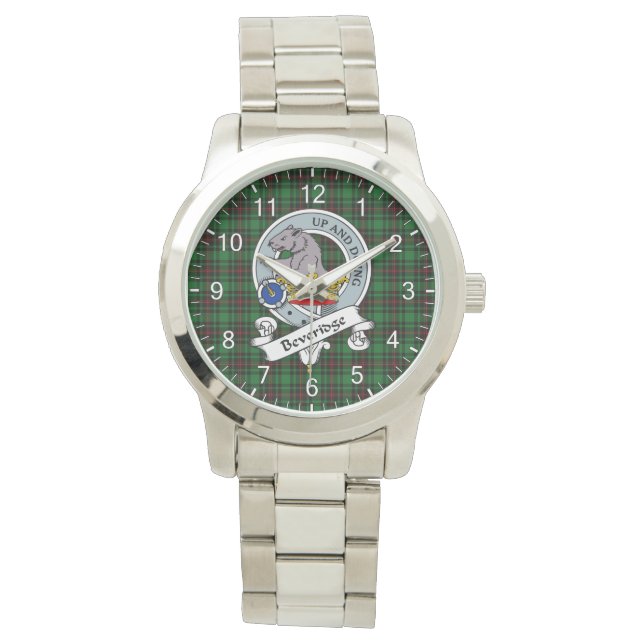 Montre Clan classique intemporel Beveridge Badge Tartan P (devant)
