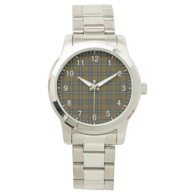 Montre Clan classique intemporel Brisbane Tartan Plaid Ca (devant)