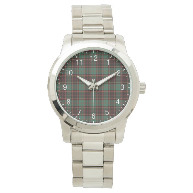 Montre Clan classique intemporel Buchan vieux Tartan Plai (devant)