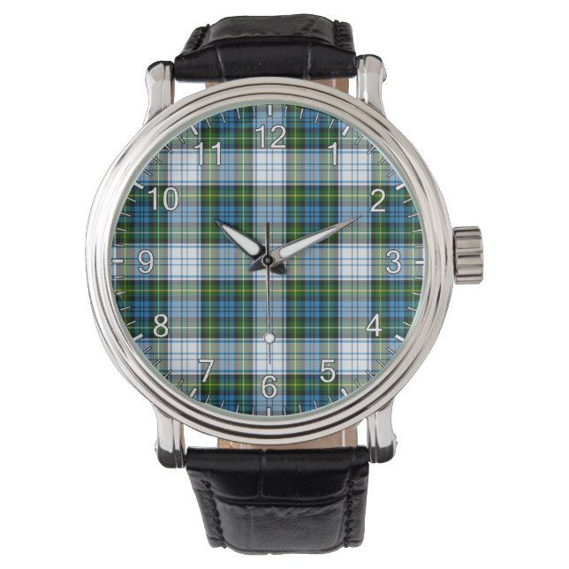 Montre Clan classique intemporel Campbell robe Tartan Pla (devant)