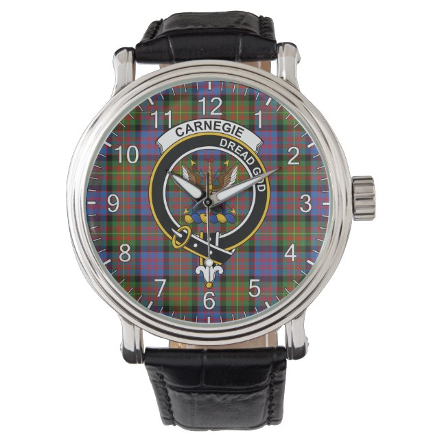 Montre Clan classique intemporel Carnegie Ancien Tartan B (devant)