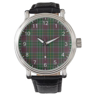 Montre Clan classique intemporel Crosbie Tartan Plaid Cad