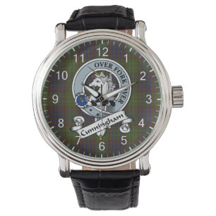 Montre Clan classique intemporel Cunningham Chasse Badge 