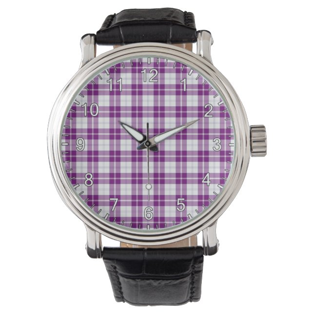 Montre Clan classique intemporel Dunlop robe Tartan Plaid (devant)