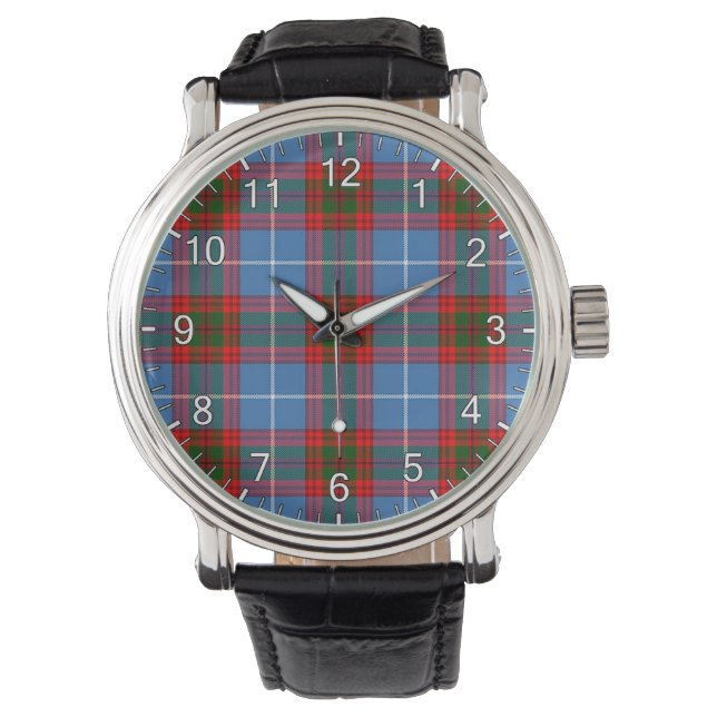 Montre Clan classique intemporel Edinburgh Tartan Plaid G (devant)