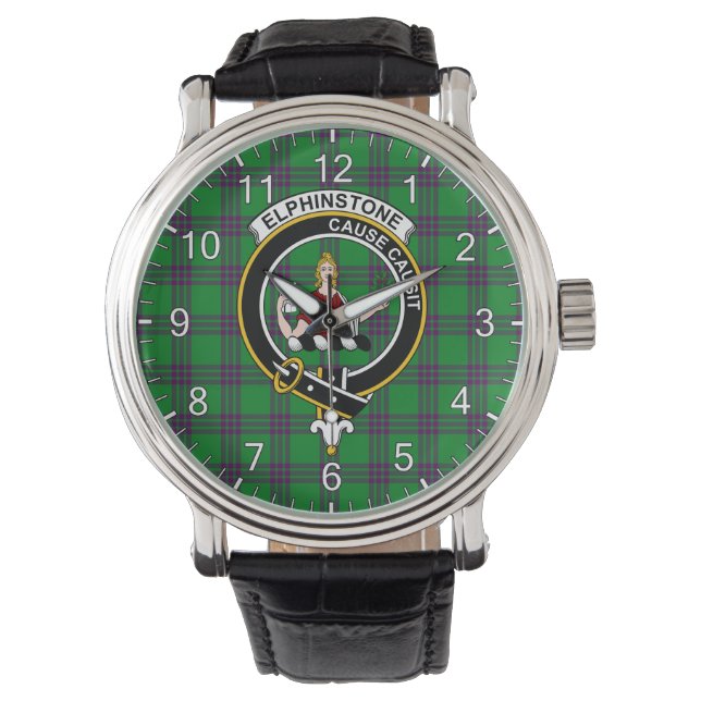 Montre Clan classique intemporel Elphinstone Chasse Tarta (devant)