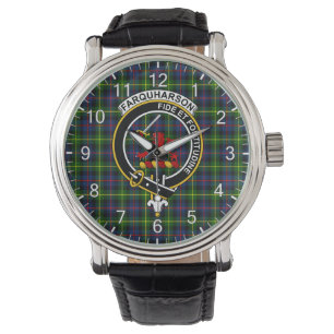 Montre Clan classique intemporel Farquharson Tartan moder