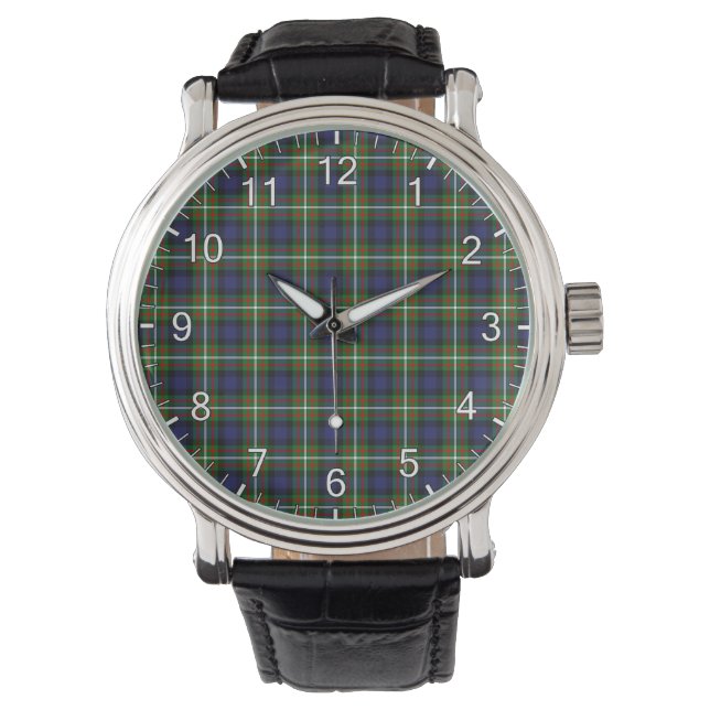 Montre Clan classique intemporel Ferguson moderne Tartan  (devant)