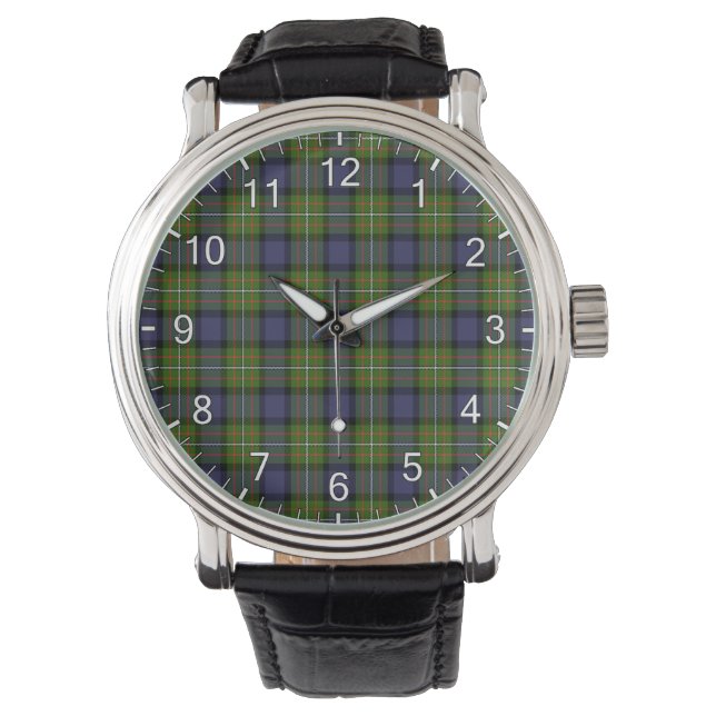 Montre Clan classique intemporel Ferguson Tartan Plaid Ca (devant)