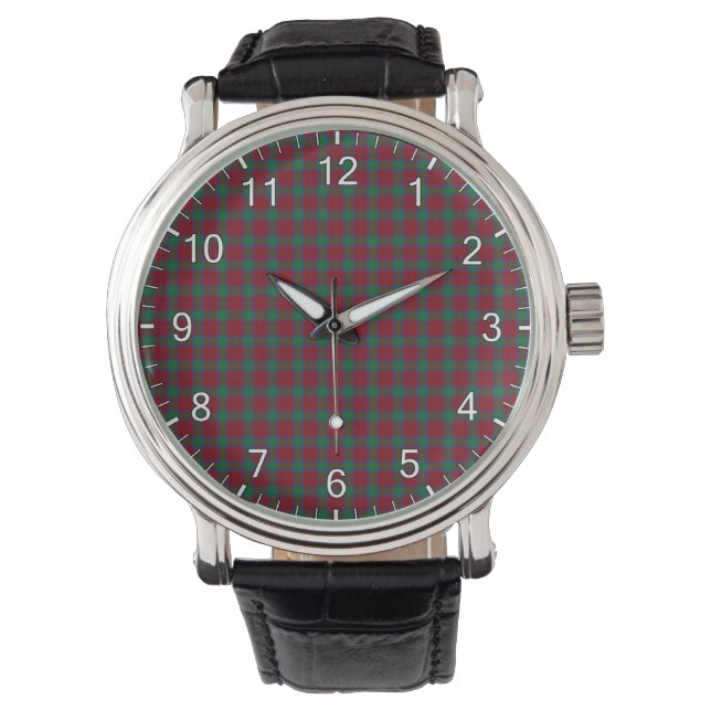 Montre Clan classique intemporel Fotheringham Tartan Plai (devant)