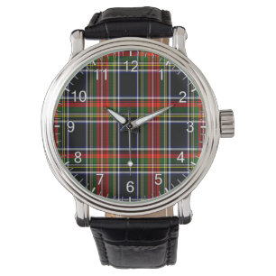Montre Clan classique intemporel Francis Tartan Plaid Cad