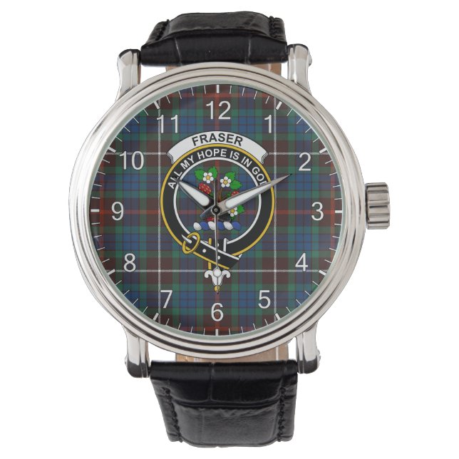 Montre Clan classique intemporel Fraser Chasse Tarta anti (devant)
