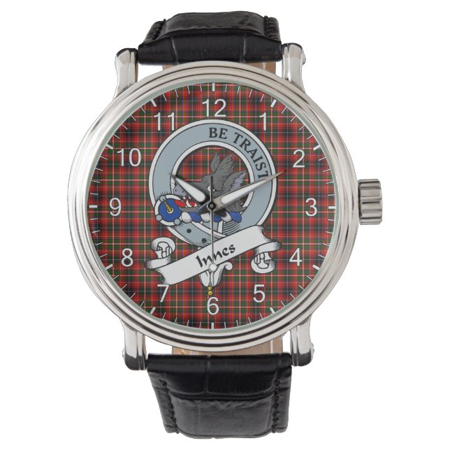 Montre Clan classique intemporel Innes de Moray Badge Tar (devant)
